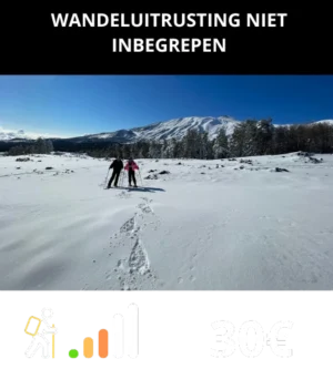 Sneeuwschoenwandeling op de Etna